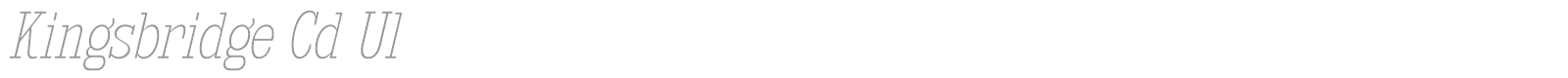 Kingsbridge font preview